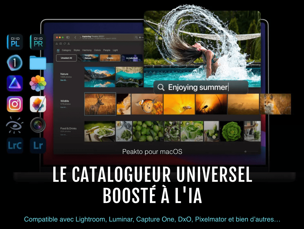 peakto,mise à jour,photo,logiciel photo,logiciel photo mac,catalogue photo