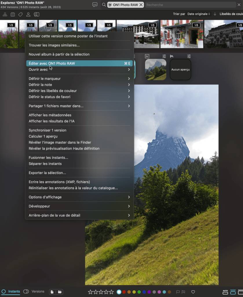 ON1 Photo Raw et Peakto,Peakto et intégration des logiciels