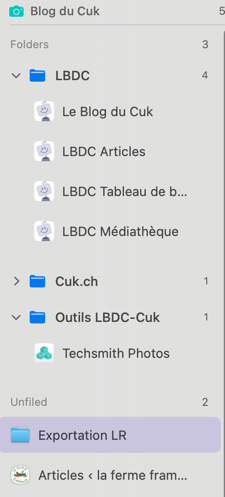 Capture d'écran d'un gestionnaire de fichiers MacOS.