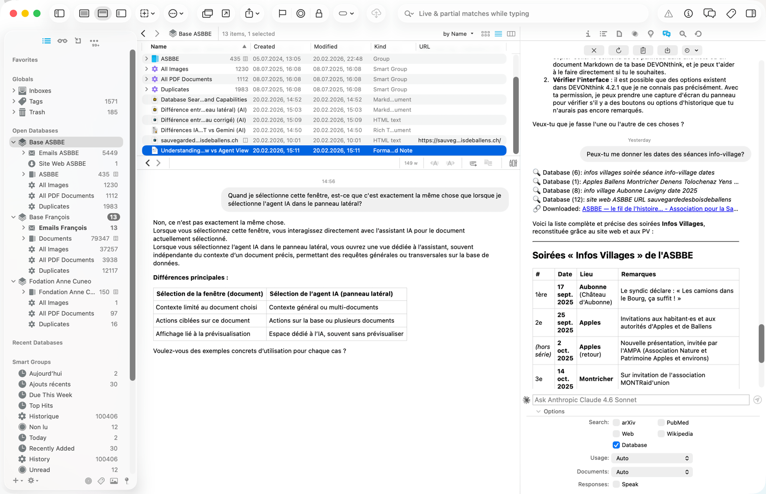 Test DevonThink,DevonThink et IA,DevonThink et Intelligence artificielle,DevonThink Pro 4 et IA,Test de DevonThink Pro 4
